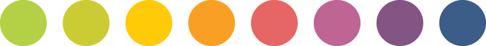 Row of coloured dots
